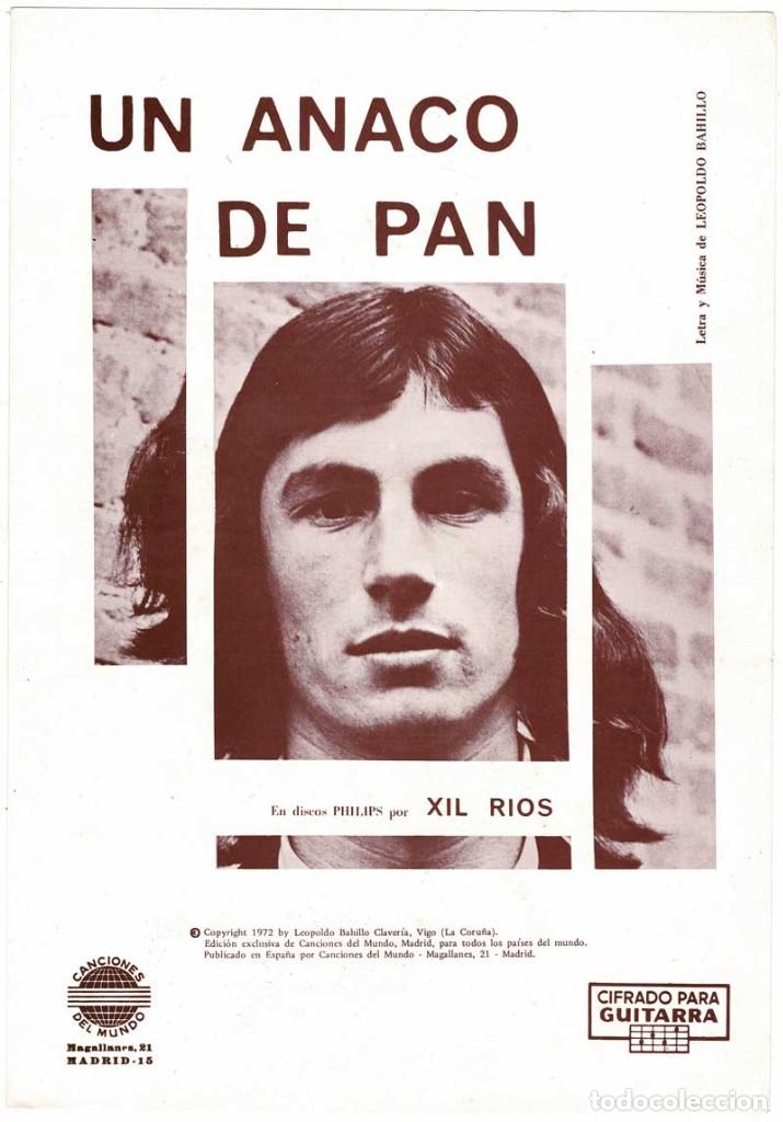 Catalogues de Musique: Cancionero Un Anaco de Pan de Xil Rios con cifrado para guitarra