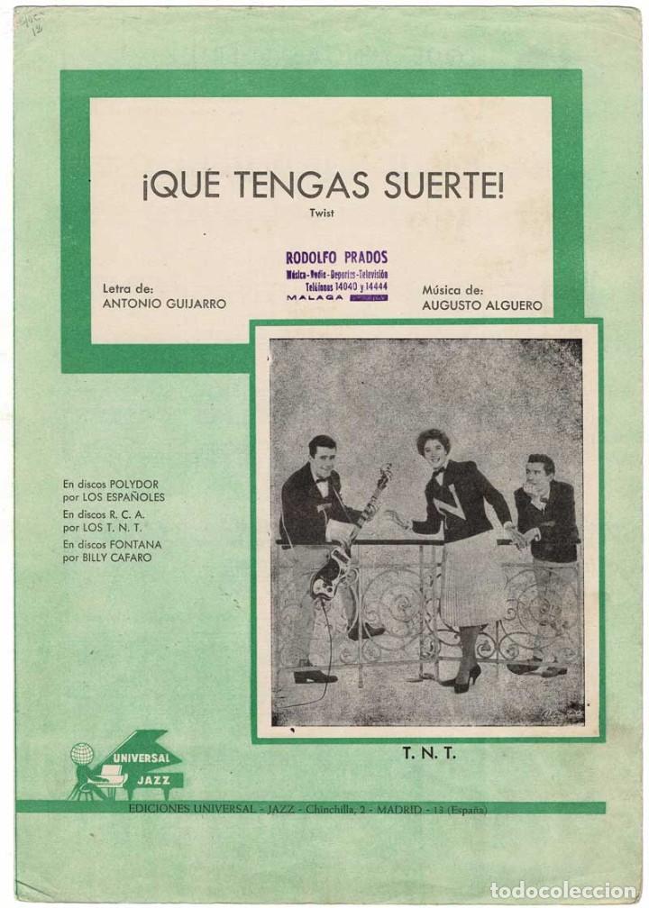 Catalogues de Musique: Cancionero &iexcl;Qu&eacute; tengas suerte!. Twist de T.N.T.