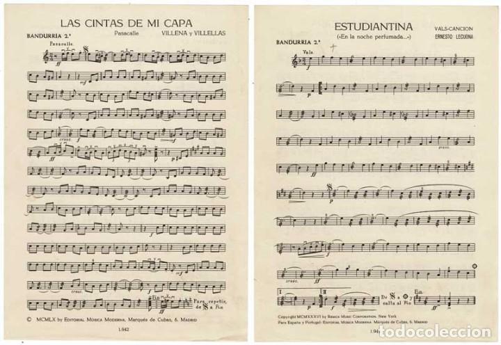 Catalogues de Musique: Partitura Las cintas de mi capa. Estudiantina