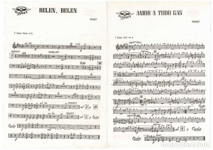 Cat&aacute;logos de M&uacute;sica: Partitura Amor a todo gas + Bel&eacute;n, Bel&eacute;n de Peret
