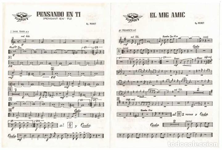 Cat&aacute;logos de M&uacute;sica: Partitura El mig amic + Pensando en t&iacute; de Peret
