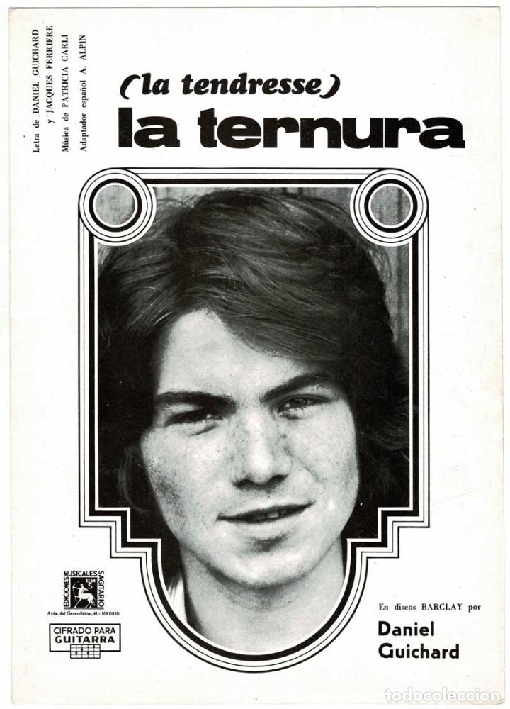 Catalogues de Musique: Cancionero La Ternura (La Tendresse) de Daniel Guichard con cifrado para guitarra