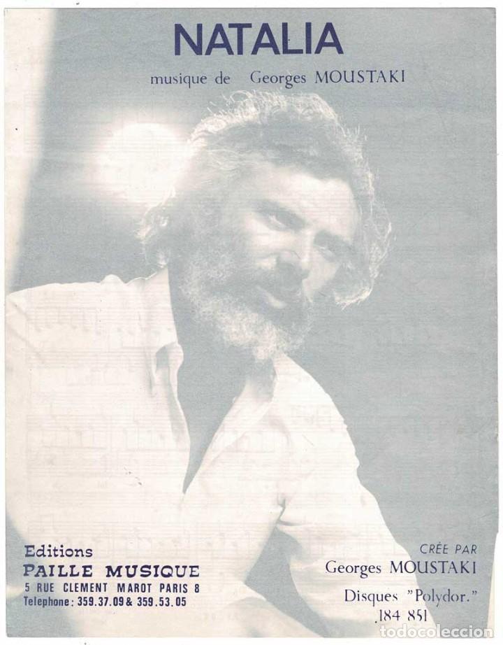 Catalogues de Musique: Partitura Natalia de Georges Moustaki