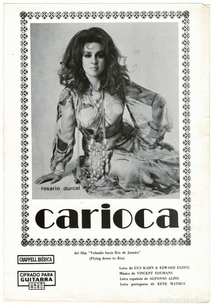 Catalogues de Musique: Cancionero Carioca de Rosario Durcal con cifrado para guitarra