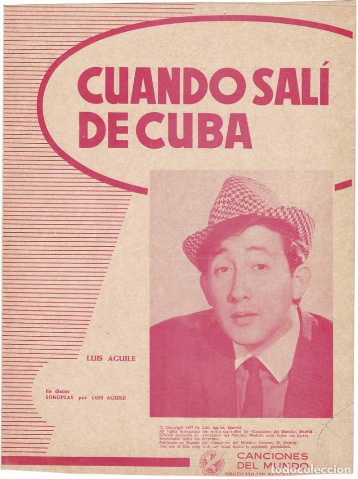 Catalogues de Musique: Cancionero Cuando sal&iacute; de Cuba de Luis Aguil&eacute;