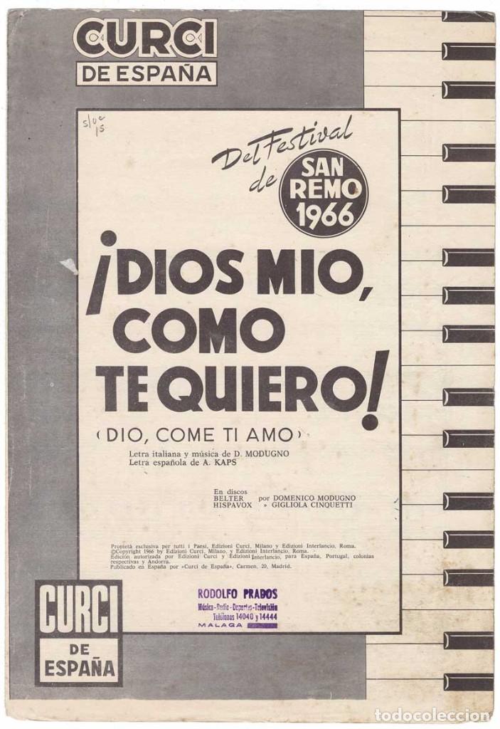 Catalogues de Musique: Cancionero Dios mio, como te quiero de Domenico Modugno