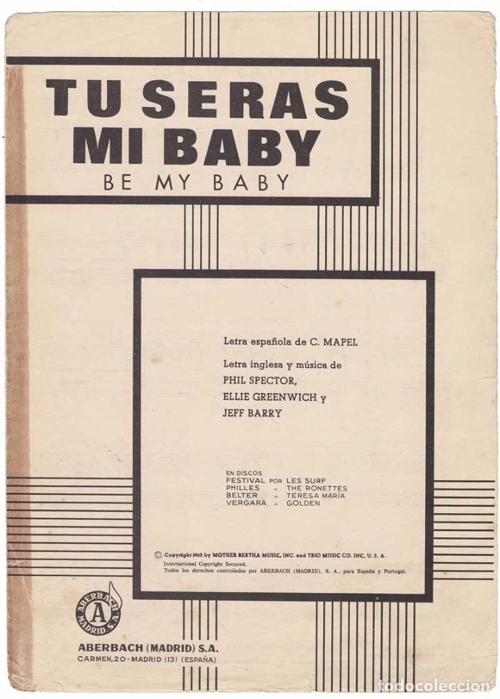 Catalogues de Musique: Cancionero Tu ser&aacute;s mi baby de Phil Spector, Ellie Greenwich y Jeff Barry
