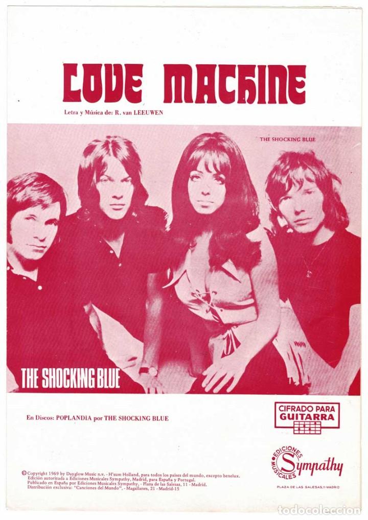 Cat&aacute;logos de M&uacute;sica: Cancionero Love Machine de The Schocking Blue con cifrado para guitarra