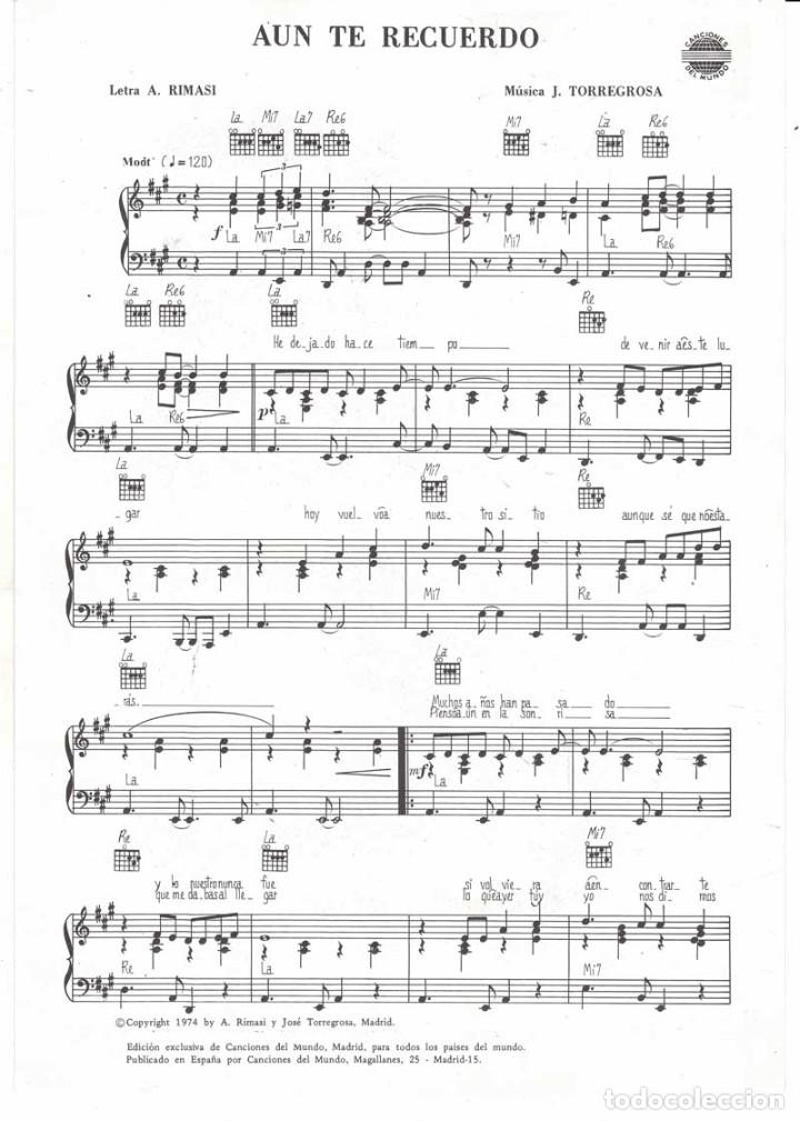 Catalogues de Musique: Cancionero A&uacute;n te recuerdo de Jos&eacute; Torregrosa