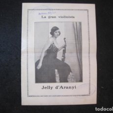 Catálogos de Música: JELLY D'ARANYI-LA GRAN VIOLINISTA-VER FOTOS-(K-3830)