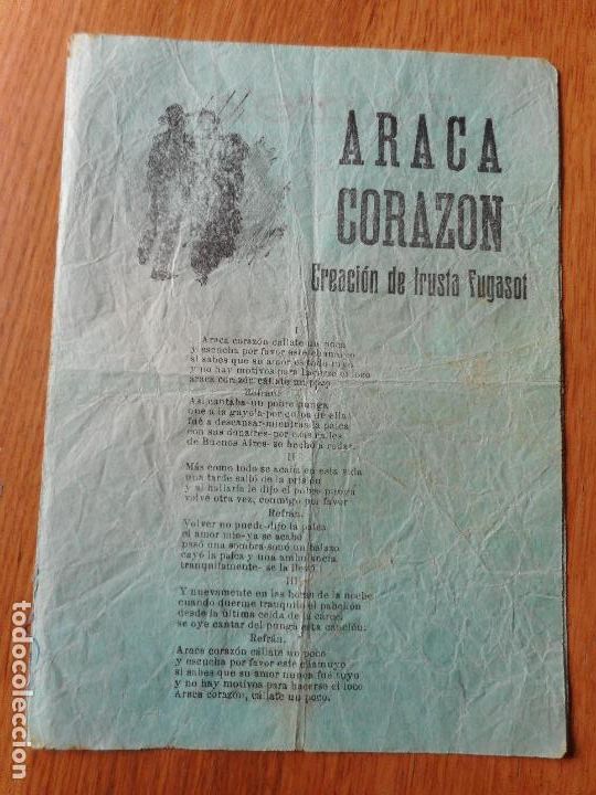 Catalogues de Musique: ANTIGUA LETRILLA.ARACA CORAZON.IRUSTA FUGASOT.MA&Ntilde;ANITAS MONTMARTRE.LA DEL SOTO PARRAL.