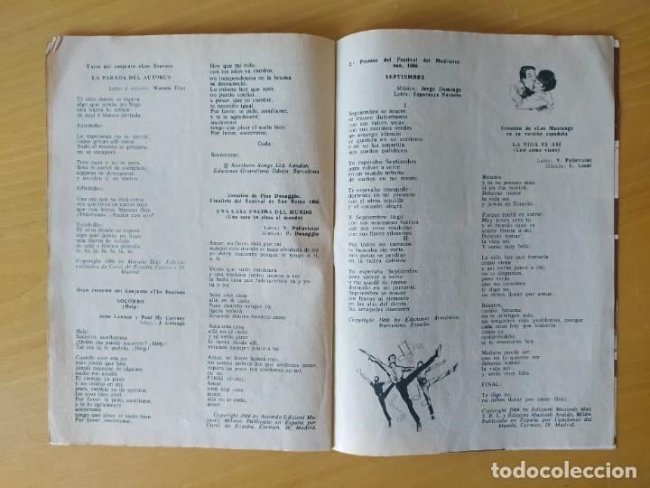 Cat&aacute;logos de m&uacute;sica: CANCIONERO MODERNO. &Eacute;XITOS DEL A&Ntilde;O 1965. - Foto 5