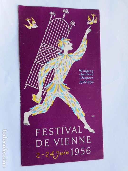 Musikkataloge: ANTIGUO PROGRAMA.FESTIVAL VIENNE 1956.MOZART.YEHUDI MENUHIN.DAVID OISTRACH.VON KARAJAN.CLARA HASKIL