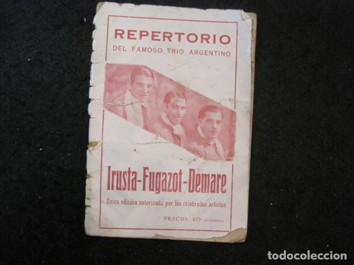 Musikkataloge: TRIO ARGENTINO IRUSTA FUGAZOT DEMARE-CANCIONERO-VER FOTOS-(K-4105)