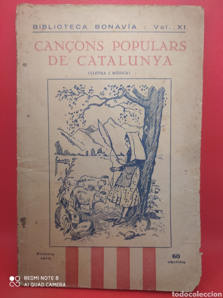 Musikkataloge: Antiguo libro de Canciones populares de Cataluya. A&ntilde;o 1923.