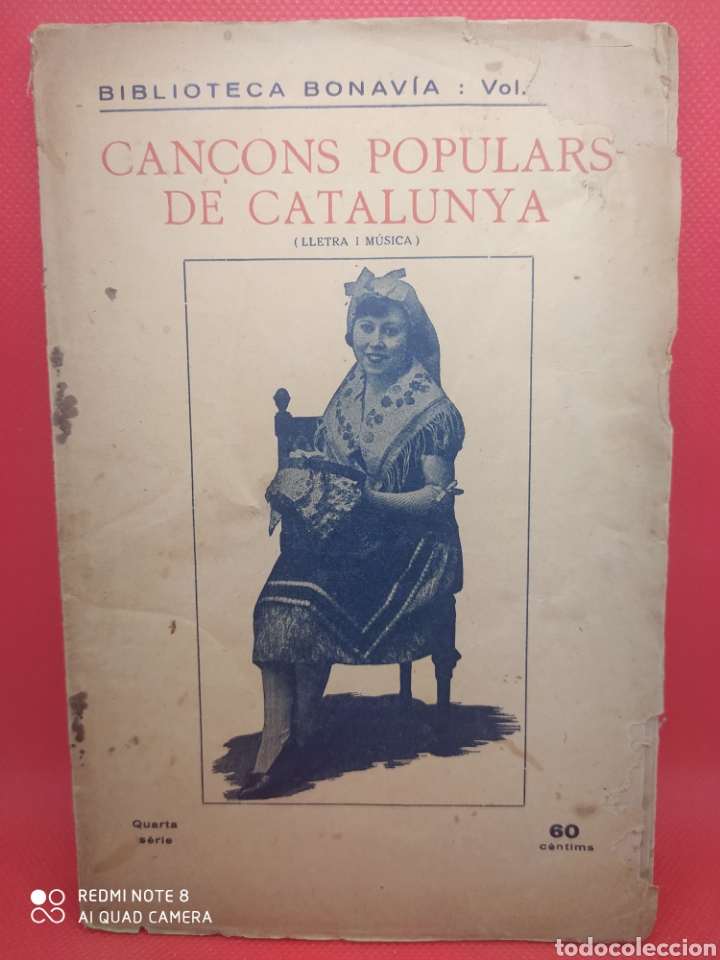 Musikkataloge: Antiguo libro canciones populares de Catalunya. A&ntilde;o 1928.