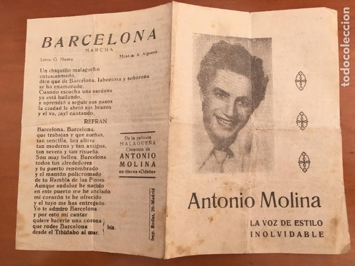 Cat&aacute;logos de M&uacute;sica: antonio molina la voz de estilo inolvidable cancionero original antiguo