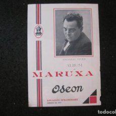 Catálogos de Música: AMADEO VIVES-ALBUM DE MARUXA-DISCOS ODEON-FEBRERO 1931-CATALOGO PUBLICIDAD-VER FOTOS-(K-4229)