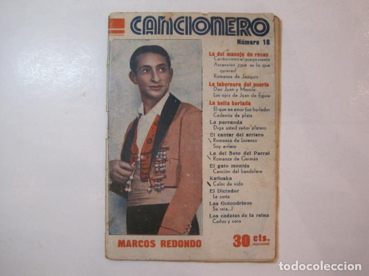Catalogues de Musique: MARCOS REDONDO-CANCIONERO ANTIGUO-EDITORIAL ALAS-VER FOTOS-(K-4421)
