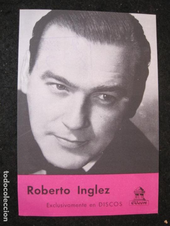Catalogues de Musique: ROBERTO INGLEZ-DISCOS ODEON-PUBLICIDAD ANTIGUA-VER FOTOS-(K-4443)