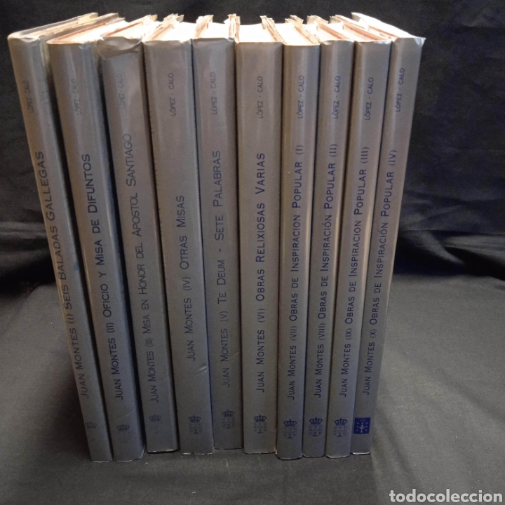 Cat&aacute;logos de M&uacute;sica: OBRAS MUSICALES DE JUAN MONTES EN DIEZ VOL&Uacute;MENES - JOS&Eacute; L&Oacute;PEZ-CALO - XUNTA DE GALICIA