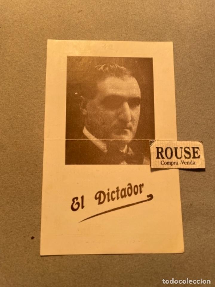 Catalogues de Musique: ANTIGUO PROGRAMA - TEATRO TIVOLI 10 MAYO 1924 PROGRAMA EL DICTADOR PROTAGONISTA EMILIO SAGI-BARBA 1