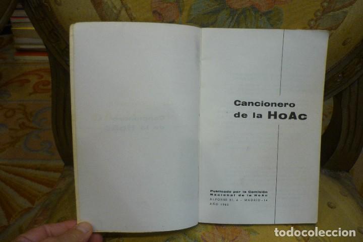 Cat&aacute;logos de m&uacute;sica: CANCIONERO DE LA HOAC 1.965. - Foto 4