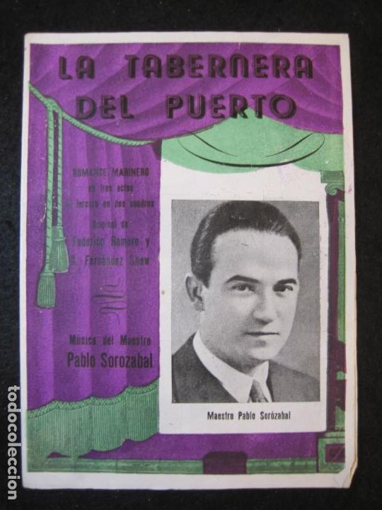 Catalogues de Musique: LA TABERNERA DEL PUERTO-MAESTRO PABLO SOROZABAL-VER FOTOS-(K-4945)