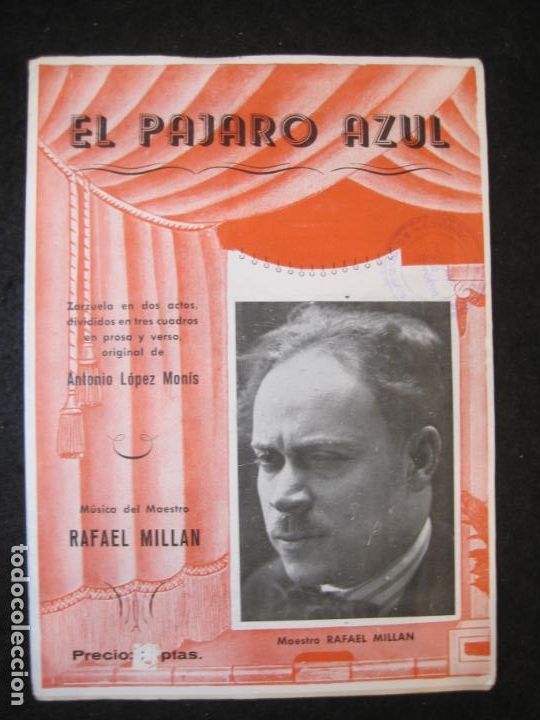 Catalogues de Musique: EL PAJARO AZUL-RAFAEL MILLAN-VER FOTOS-(K-4946)