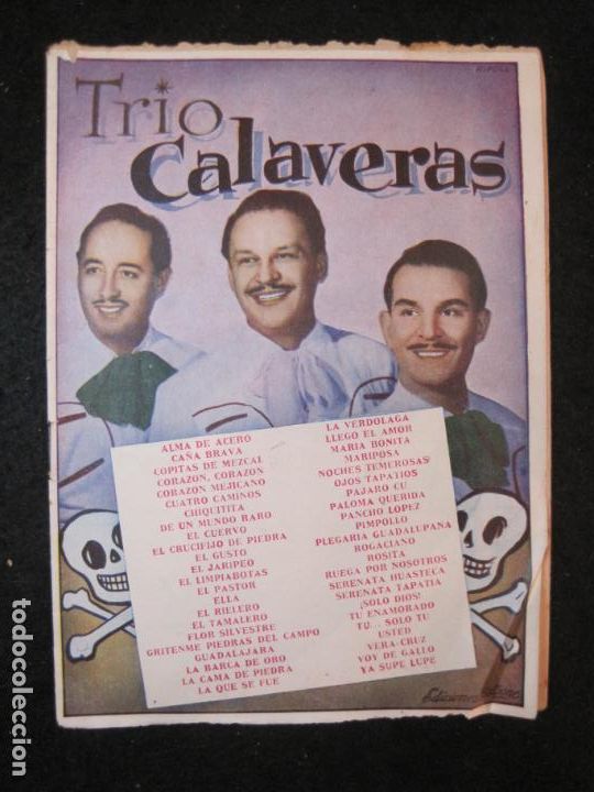Catalogues de Musique: TRIO CALAVERAS-EDICIONES BISTAGNE-VER FOTOS-(K-4953)