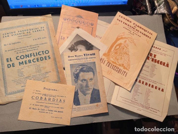 Cat&aacute;logos de m&uacute;sica: ANTIGUOS PROGRAMAS DE TEATRO - 7 PROGRAMAS DIFERENTE - - Foto 1