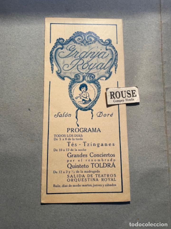 Cat&aacute;logos de M&uacute;sica: ANTIGUO PROGRAMA MUSICA - GRANJA ROYAL SALON DOR&Eacute; PROGRAMA T&Eacute;S - TZINGANES , GRANDES CONCIERTOS QUIN