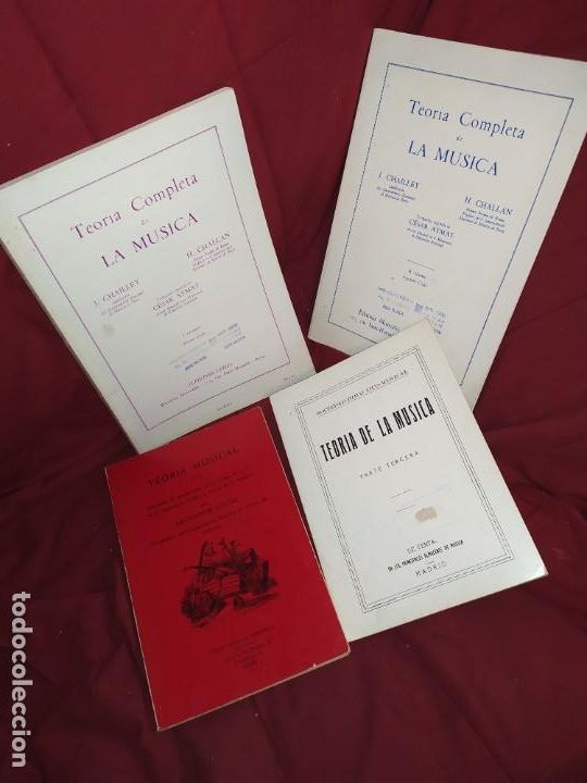 Music Catalogs: LOTE TEOR&Iacute;A COMPLETA DE LA M&Uacute;SICA Vol I y II.1964 TEOR&Iacute;A PARTE TERCERA Y LIBRO SALVADOR SEGUI