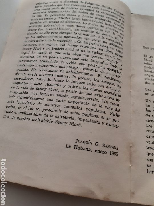 Cat&aacute;logos de m&uacute;sica: Benny More. Amin E. Naser 1985 - Foto 6