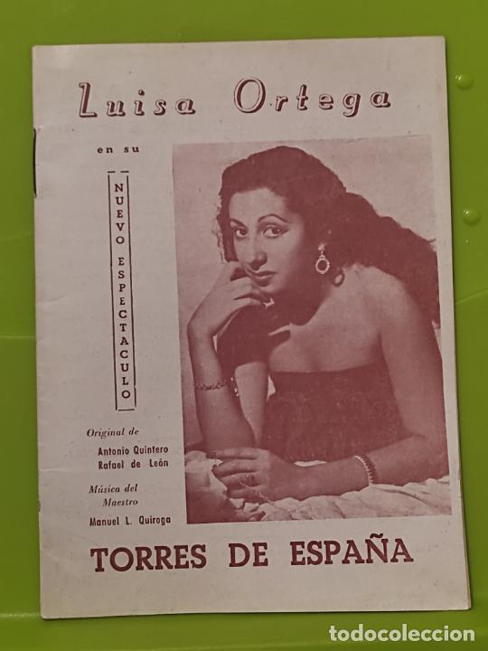 Catalogues de Musique: LUISA ORTEGA TORRES DE ESPA&Ntilde;A QUIROGA Y LEON 16 X 12 CMS CANCIONERO 16 PAG