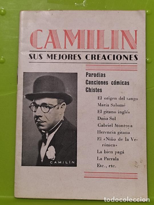 Catalogues de Musique: CAMILIN CREACIONES PARODIAS CANCIONES CHISTTES 15 X 10 CMS 31 PAG