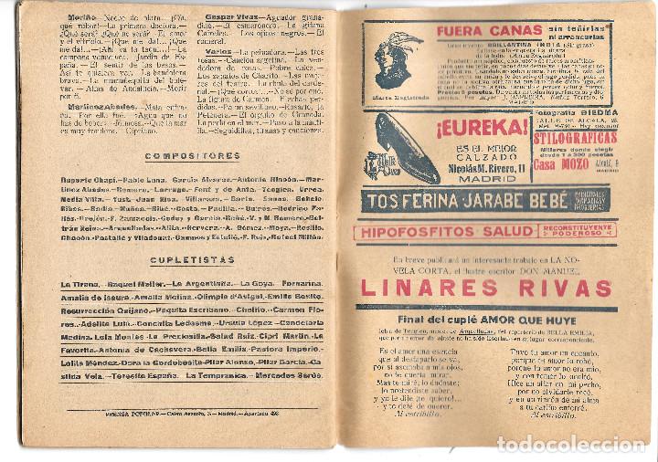 Cat&aacute;logos de m&uacute;sica: Tonadillas 1920 - Foto 8