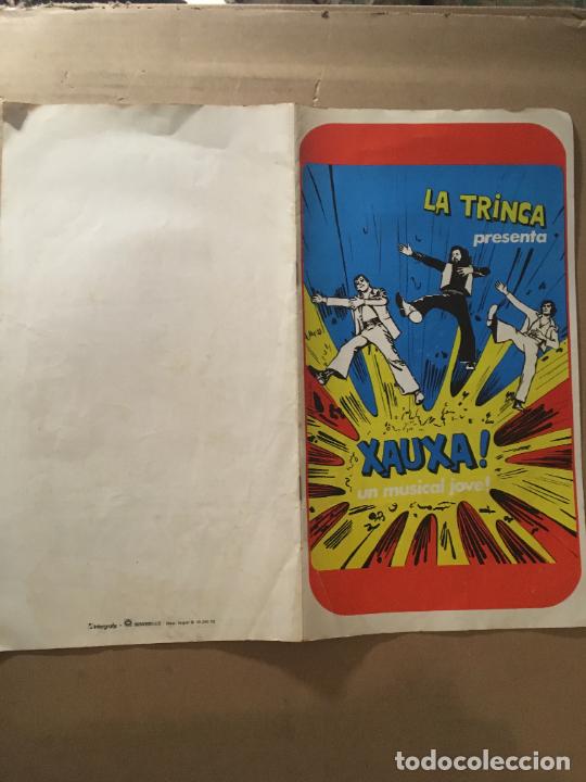 Catalogues de Musique: la trinca xauxa programa folleto de mano original antiguo
