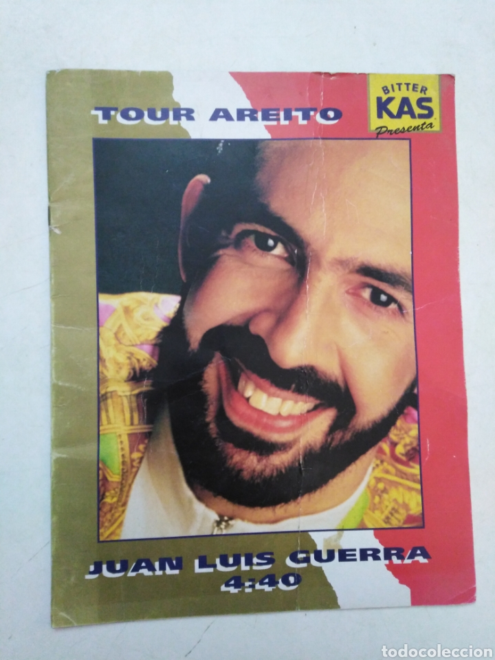 Cat&aacute;logos de M&uacute;sica: TOUR AREITO, JUAN LUIS GUERRA 4 : 40 ( libreto publicitario )
