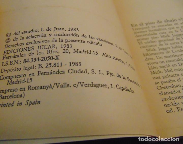 Cat&aacute;logos de m&uacute;sica: ROLLING STONES 2 - IGNACIO DE JUAN - LIBRO EDICIONES JUCAR - Foto 3
