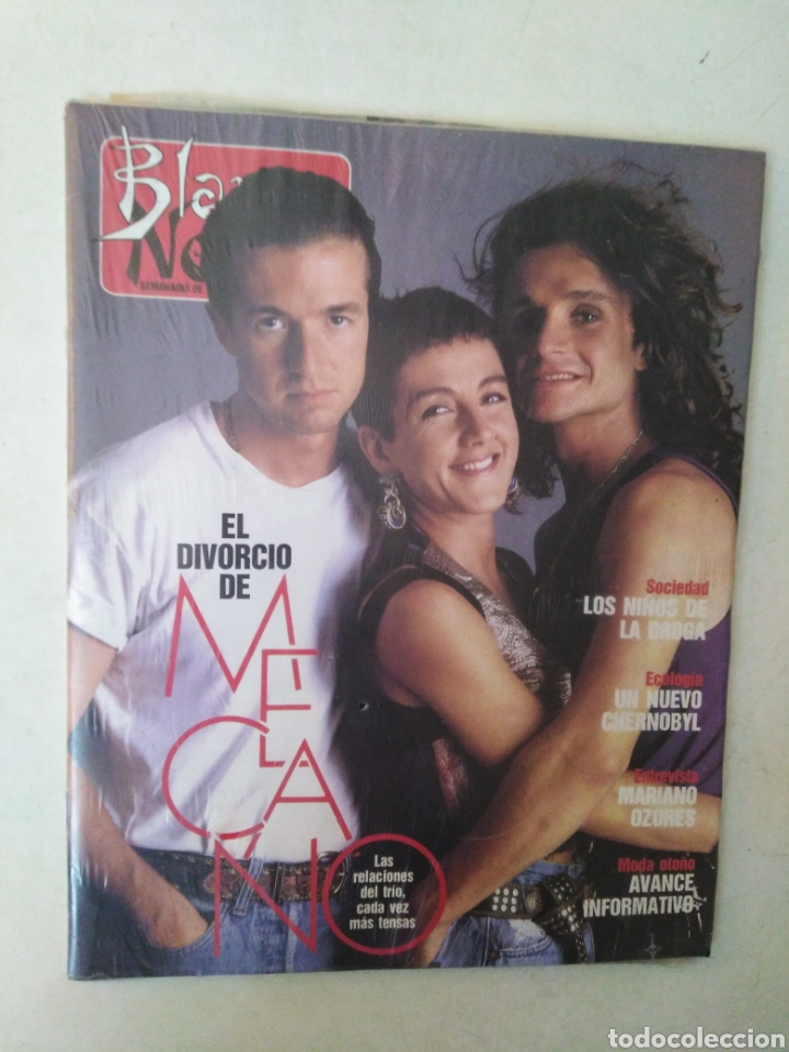 Catalogues de Musique: Revista Blanco y Negro, EL DIVORCIO DE MECANO ( Septiembre 1991 ) NUEVA A ESTRENAR PLASTIFICADA