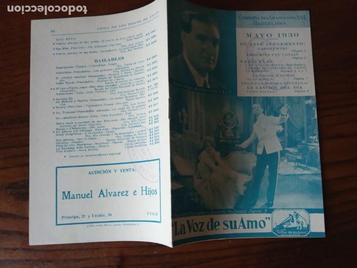 Cat&aacute;logos de m&uacute;sica: Voz de su Amo :MAYO 1930. - Foto 2