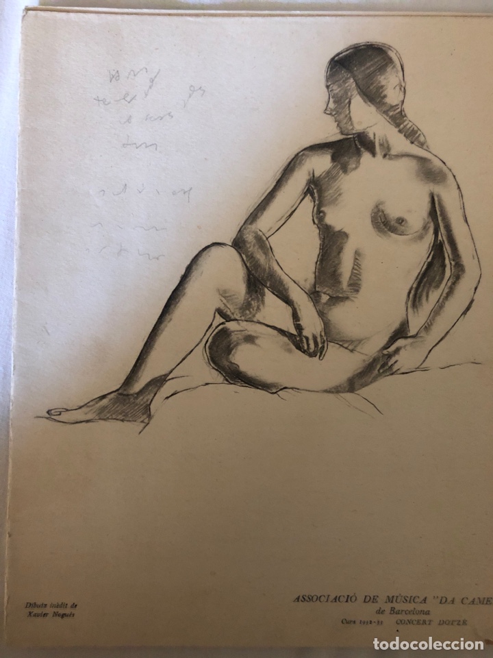 Cat&aacute;logos de M&uacute;sica: Associacio de m&uacute;sica &ldquo;Da camera&rdquo;.portada Xavier Nogues.