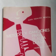 Catálogos de Música: MÉTODO Y CANCIONES PARA FLAUTA DULCE. Lote 324476478