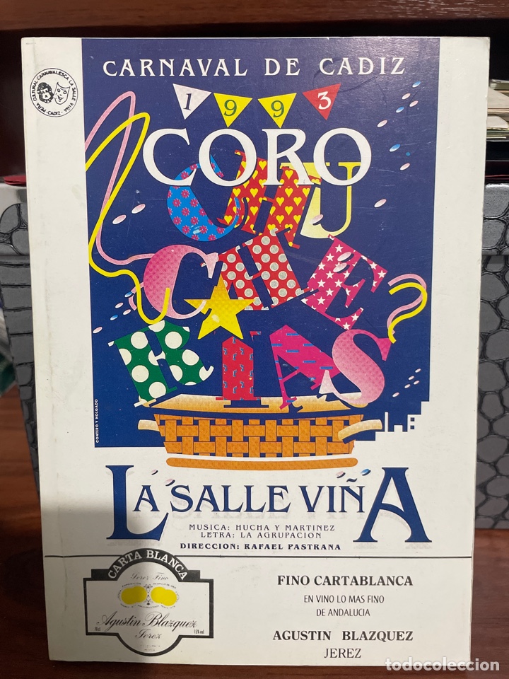 Cat&aacute;logos de M&uacute;sica: Carnaval C&aacute;diz 1993 libreto del coro Chucher&iacute;as