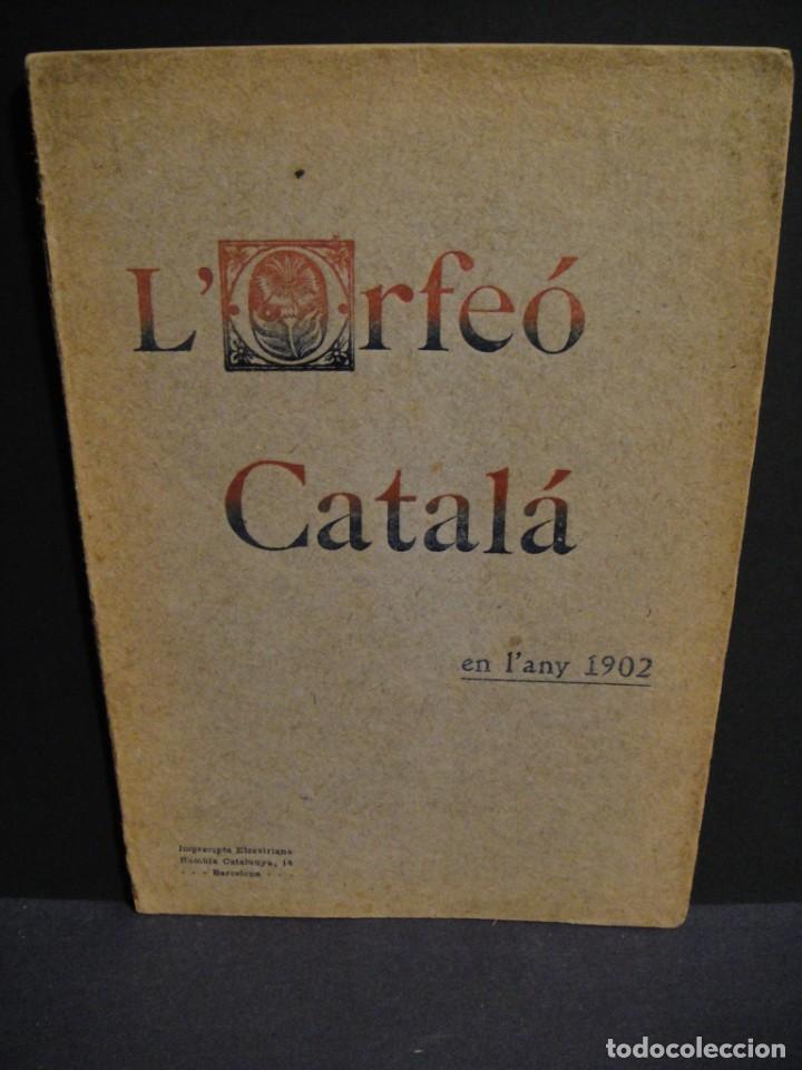 Cat&aacute;logos de m&uacute;sica: lorfe&oacute; catal&aacute; en l&aacute;ny 1902 - Foto 1