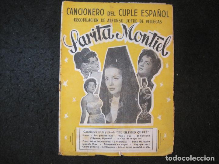 Cat&aacute;logos de M&uacute;sica: SARITA MONTIEL-CANCIONERO DEL CUPLE ESPA&Ntilde;OL-EDICIONES MARAZUL-VER FOTOS-(K-6165)