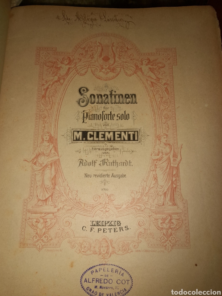 Cat&aacute;logos de M&uacute;sica: ESTUDIO PARA PIANO SONATINEN CLEMENTI ADOLF RUTHARDT KUHLAU LOUIS KOHLER CASA DOTESIO UNICO?