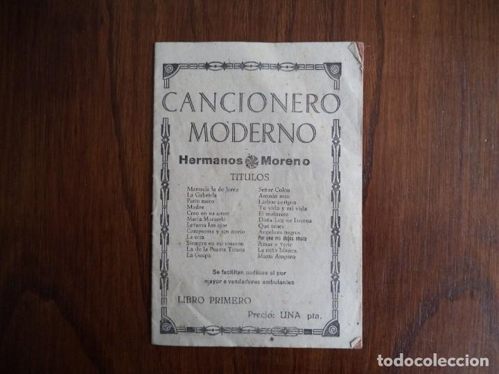 Cat&aacute;logos de M&uacute;sica: Cancionero Moderno Hermanos Moreno
