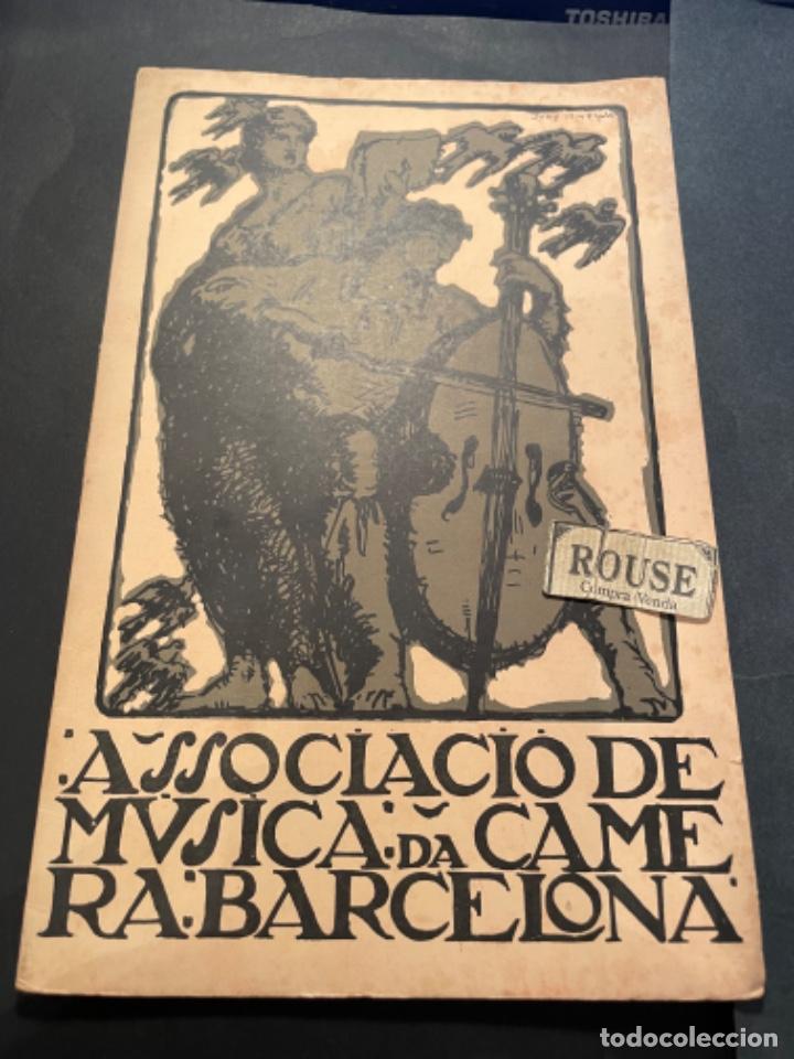 Cat&aacute;logos de M&uacute;sica: ANTIGUO PROGRAMA DE MUSICA - ASSOCIACI&Oacute; DE MUSICA DE CAMERA : BARCELONA 1914 OLIVA DE VILANOVA IMPR